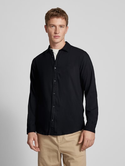 Jack & Jones Regular Fit Freizeithemd mit Kentkragen Modell 'GINGHAM' Black 4