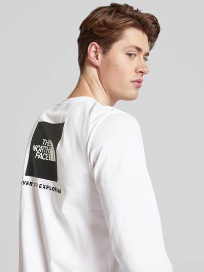 The North Face Longsleeve mit Label-Print Modell 'REDBOX' Weiss 3