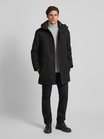 Tom Tailor Denim Wasserabweisender Parka Black 1