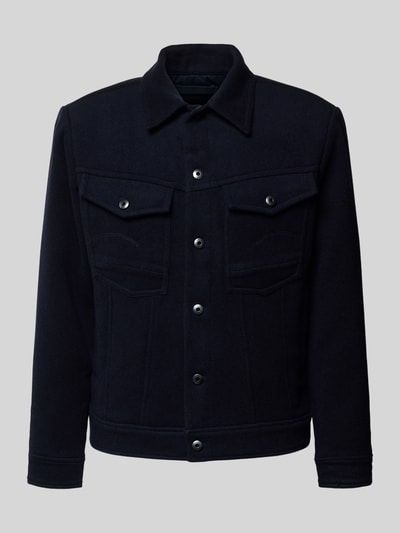 G-Star Raw Jas met kentkraag Donkerblauw - 2