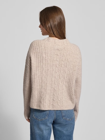 Marc O'Polo Relaxed Fit Strickpullover mit Schurwoll-Mix Stein 5