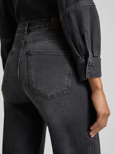 OPUS Wide leg jeans met 5-pocketmodel, model 'Miva' Donkergrijs - 3