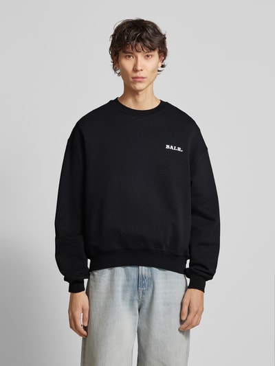 Balr. Sweatshirt mit Label-Stitching Modell 'GOTL' Black 4