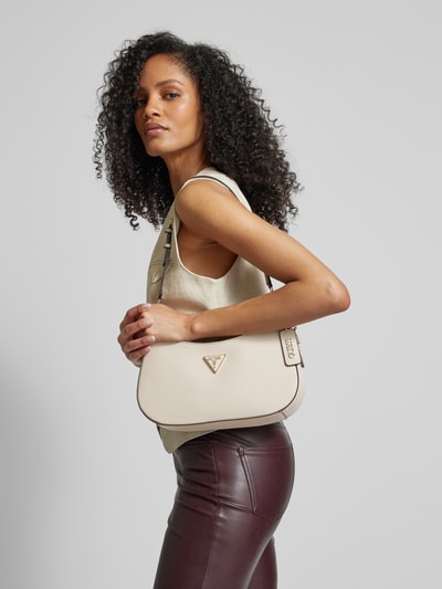 Guess Handtas met labelhanger, model 'NOELLE' Taupe - 1