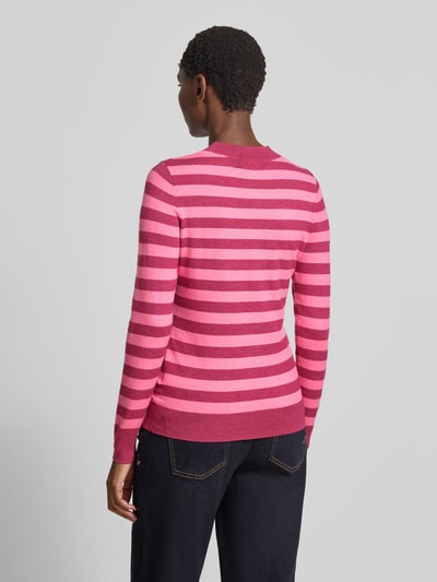 Christian Berg Woman Gebreide pullover met ronde hals Fuchsia - 5