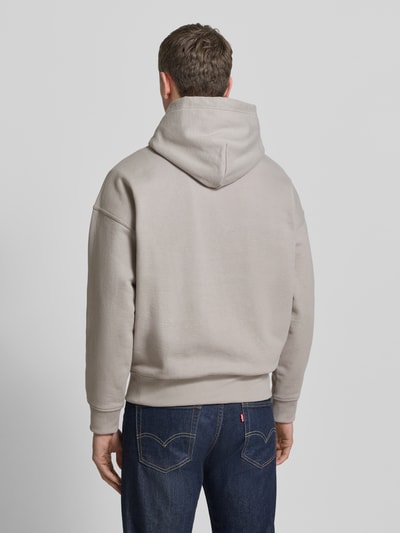 Polo Ralph Lauren Relaxed Fit Hoodie mit Label-Stitching und Känguru-Tasche Hellgrau 5