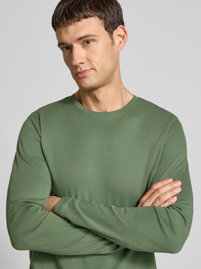 Christian Berg Men Longsleeve mit Rundhalsausschnitt Dunkelgruen 3