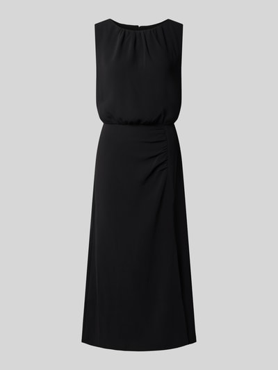 Produktfoto, sukienka midi z marszczeniami Model 'Zola' od GUIDO MARIA KRETSCHMER WOMAN, taliowany krój, okrągły dekolt, krój bez rękawów, długość tyłu 110 cm w rozmiarze 36, szerokość w rozmiarze 36: 43 cm