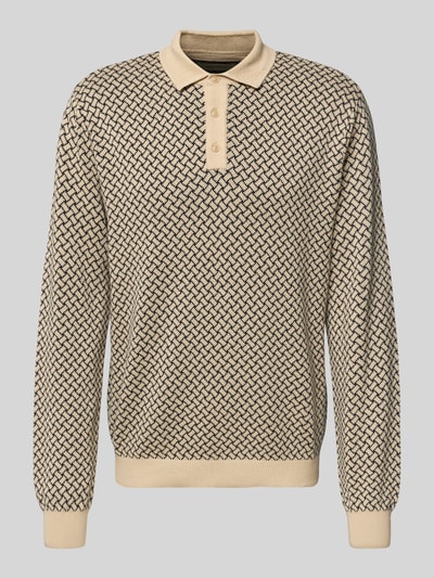 Blend Gebreide pullover met polokraag, model 'BAO POLO KNIT' Offwhite - 2