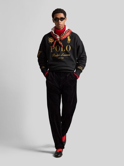 Polo Ralph Lauren Sweatshirt mit großem Logo-Print Black 1