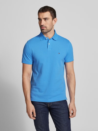 Tommy Hilfiger Regular fit poloshirt met labeldetail Lichtblauw - 4