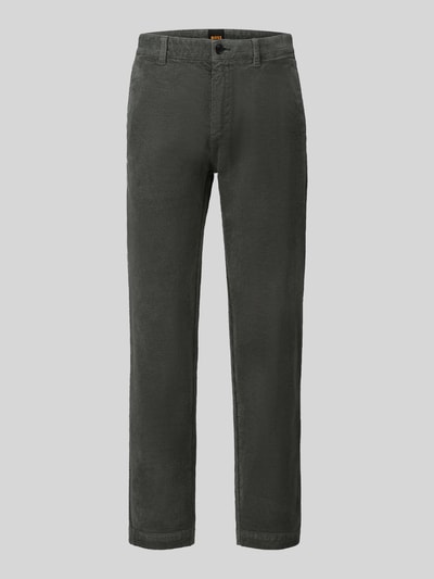 BOSS Orange Tapered Fit Chino aus Baumwoll-Mix Hellgruen 2