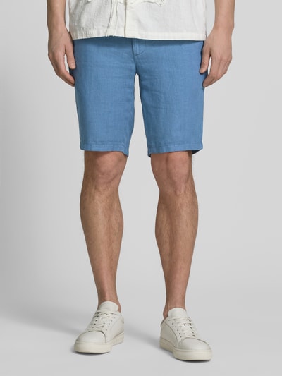 Brax Regular Fit Bermuda aus reinem Leinen Modell 'BALU' Blau 4