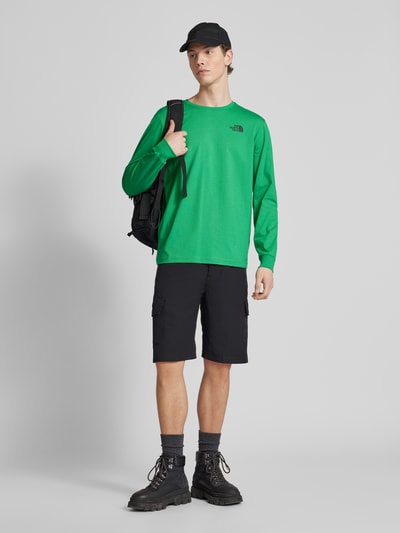 The North Face Shirt met lange mouwen en labelprint, model 'REDBOX' Groen - 1