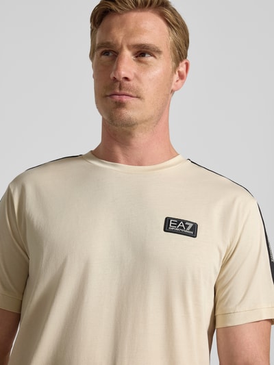 EA7 Emporio Armani T-shirt met labelpatch Offwhite - 3