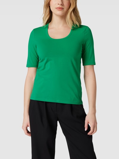 Marc O'Polo T-shirt met labeldetail Groen - 4