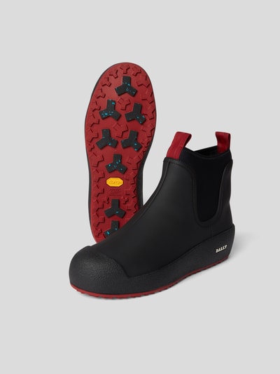 Bally Chelsea Boots mit Kontrastbesatz Schwarz 4