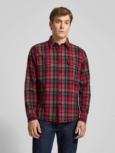 Polo Ralph Lauren Classic Fit Freizeithemd mit Kentkragen und Brusttaschen Rot 4