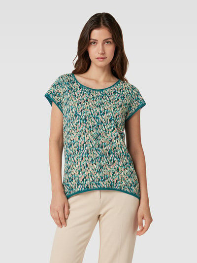 Esprit T-Shirt mit Allover-Muster Petrol 4