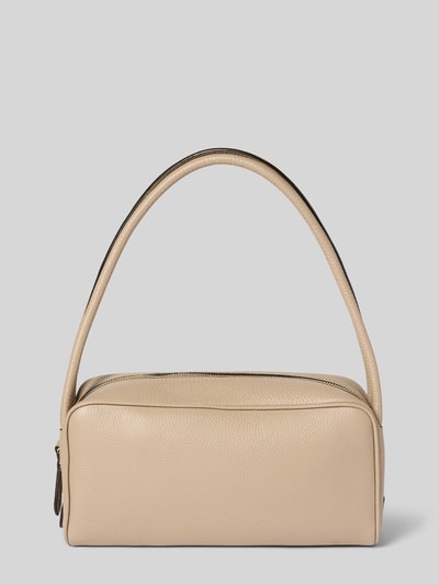 Abro Schoudertas met logo-applicatie, model 'Amira' Taupe - 4