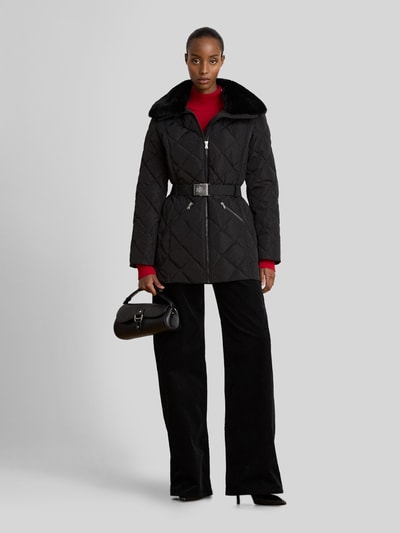 Lauren Ralph Lauren Steppjacke mit Taillengürtel Black 1