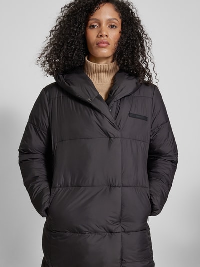 Calvin Klein Womenswear Gewatteerde lange jas met capuchon, model 'CORDOBA' Zwart - 3