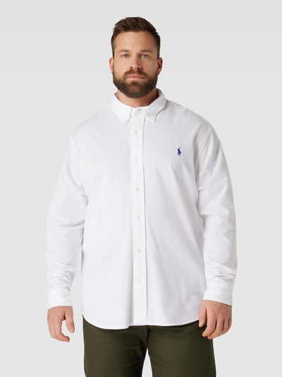 Polo Ralph Lauren Big & Tall PLUS SIZE Freizeithemd mit Button-Down-Kragen Weiss 4