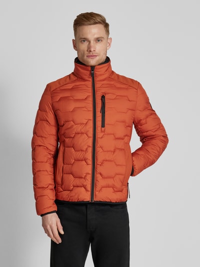 Tom Tailor Regular Fit Steppjacke mit Stehkragen Orange 4