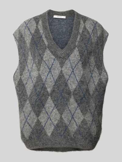 Gestuz Pullunder mit V-Ausschnitt Anthrazit 2