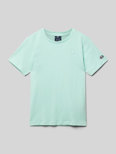 CHAMPION T-shirt met ronde hals Lichtturquoise gemêleerd - 1