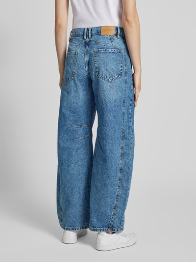 Review Barrel Fit Jeans mit Eingrifftaschen Blau 5