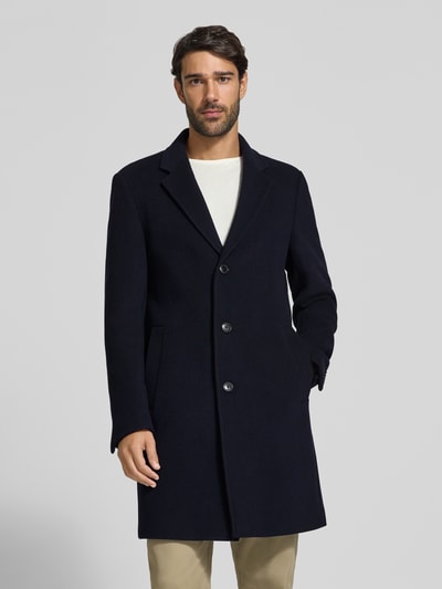 BOSS Slim Fit Funktionsmantel aus Woll-Mix Modell 'HYDE' Marine 4