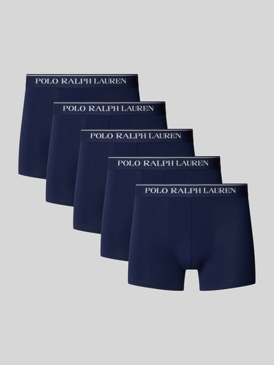 Polo Ralph Lauren Underwear Majtki i obcisłe bokserki z mieszanki bawełny w 5‑pakiecie Ciemnoniebieski 1