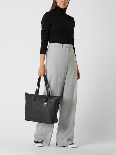 CK Calvin Klein Shopper in Leder-Optik   Black 1