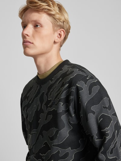 G-Star Raw Sweatshirt mit Label-Stitching Black 3