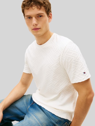 Tommy Hilfiger Regular Fit T-Shirts aus reiner Baumwolle Offwhite 3