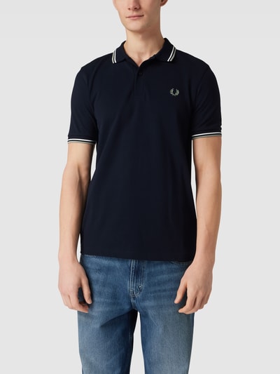 Fred Perry Poloshirt mit Logo-Stickerei Modell 'FRED' Marine 4