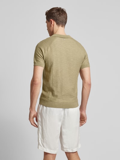 s.Oliver RED LABEL Regular Fit Poloshirt mit Flammgarnstruktur Khaki 5