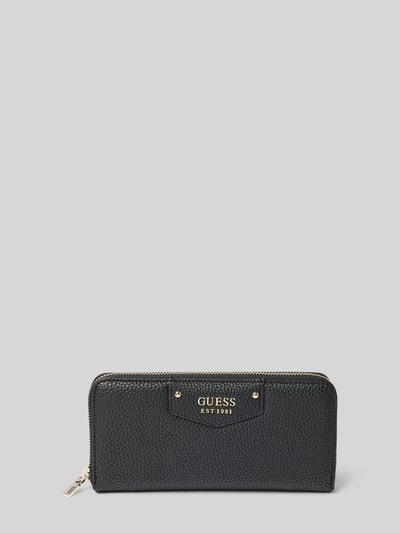 Guess Portemonnaie mit Label-Detail Modell 'BRENTON' Black 1