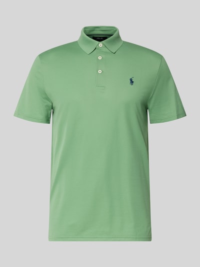 Productfoto, Regular Fit poloshirt uit katoenmix model 'TOUR PIQUE' van Polo Ralph Lauren, look: effen, logodetail, piqué textuur, kleur: lichtgroen