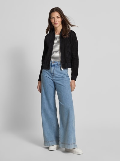 Peuterey Blouson in Leder-Optik Modell 'Choisya' Marine 1