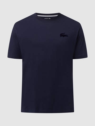 Lacoste T-Shirt mit Label-Detail Modell 'Croco Flock' Marine 2