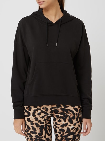 Only Hoodie van een mix van katoen en viscose, model 'Feel' Zwart - 4