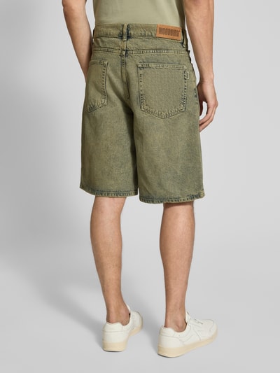 WOODBIRD Jeansshorts im Used-Look Modell 'Rami' Dunkelgruen 5