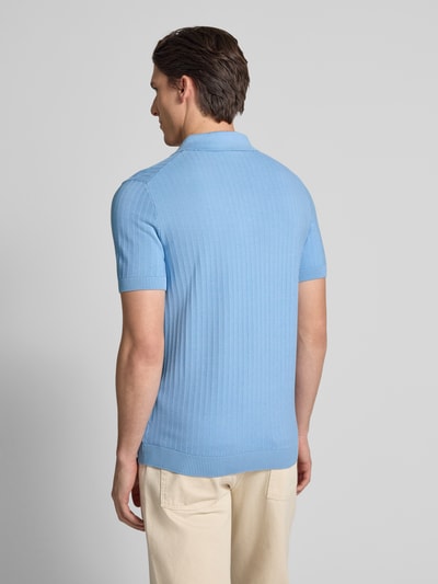 JOOP! Collection Regular fit poloshirt met structuurmotief, model 'Mauron' Bleu - 5