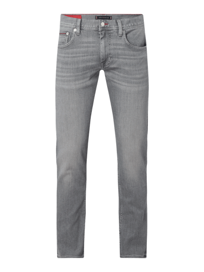 Tommy Hilfiger Straight Fit Jeans mit Stretch-Anteil Modell 'Denton' Mittelgrau Melange 1