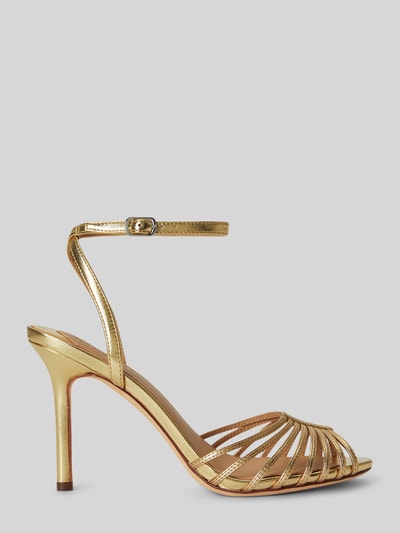 Lauren Ralph Lauren Sandaletten aus echtem Leder Modell 'MCKAYLA' Gold 2
