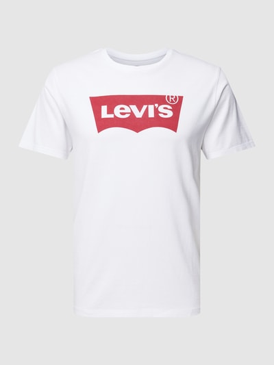 Levi's® T-Shirt aus Baumwolle mit Label-Print Weiss 2