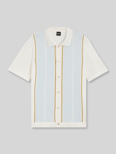 BOSS Regular Fit Freizeithemd aus Baumwoll-Mix Modell 'C-LASTRO' Offwhite 2