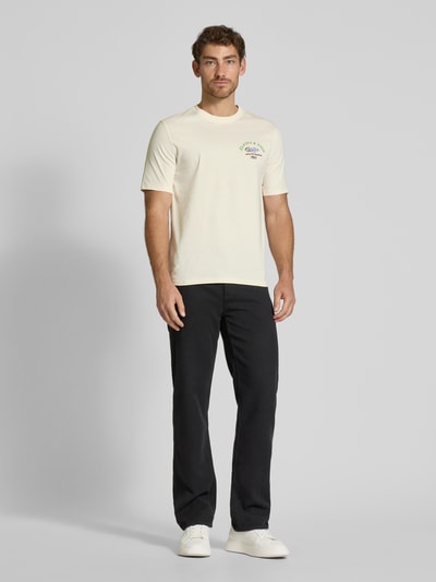 Scotch & Soda T-Shirt mit Label-Print Offwhite 1
